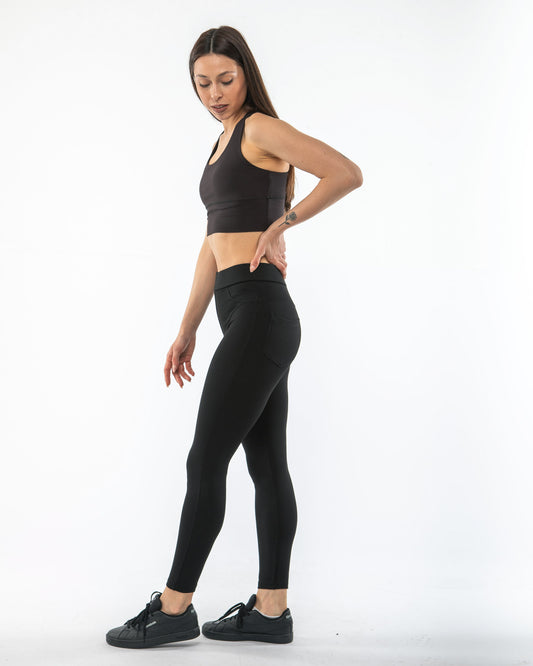 Arkası Cepli Yüksek Bel Çelik Örgü Tayt