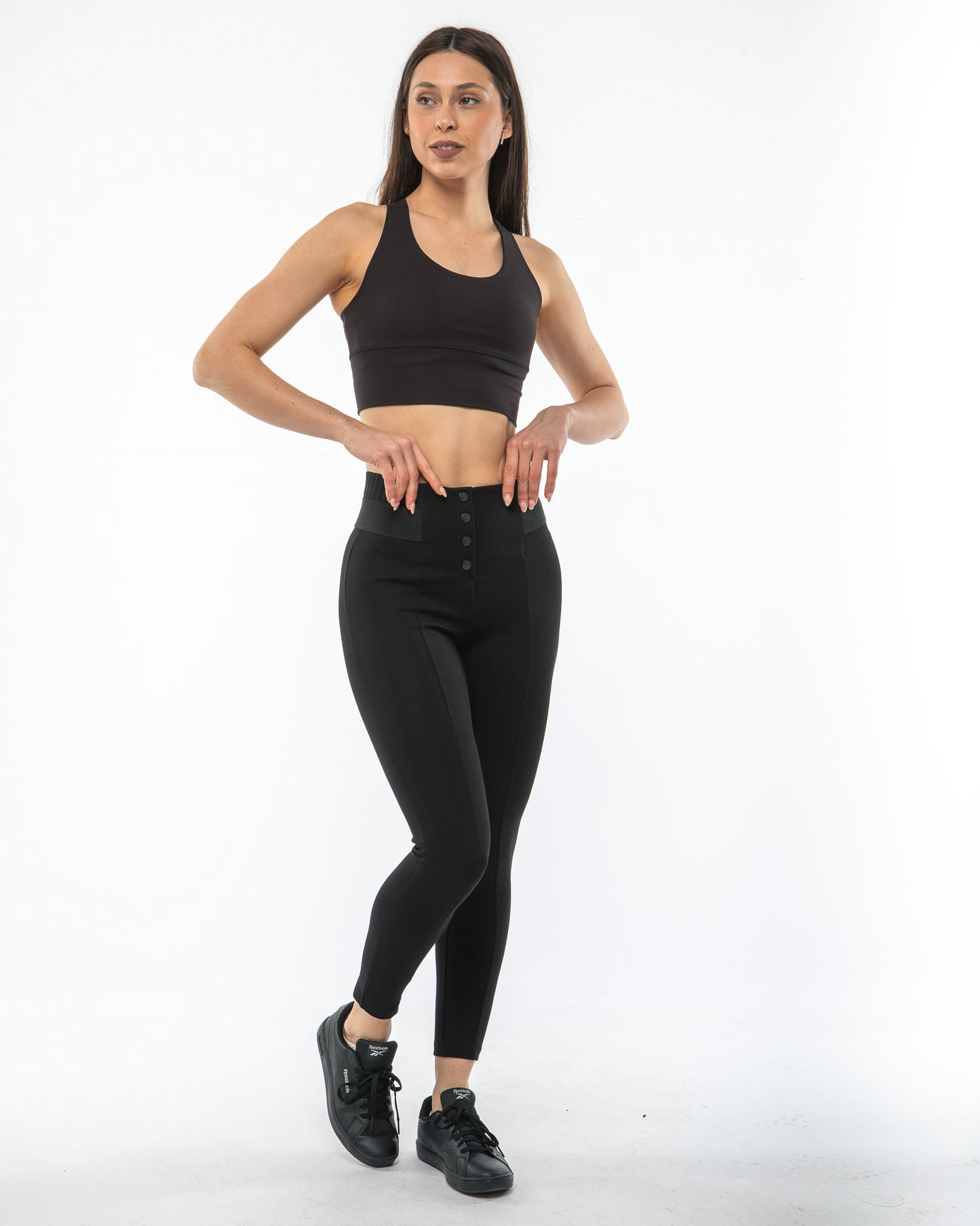 Puantenemo Yüksek Bel Çelik Örgü Tayt