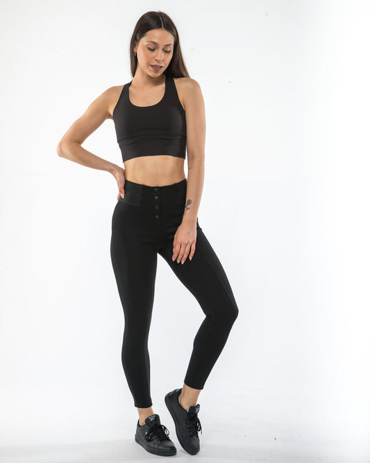 Puantenemo Yüksek Bel Çelik Örgü Tayt