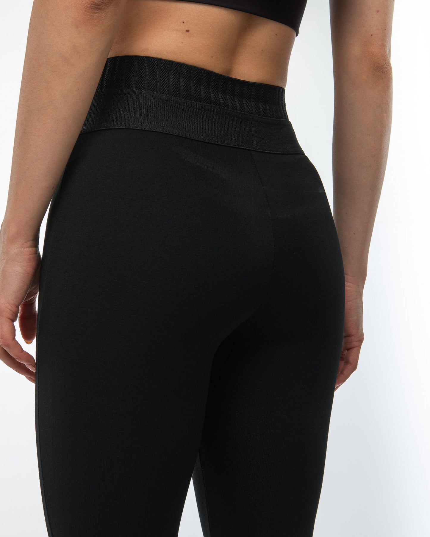 Puantenemo Yüksek Bel Çelik Örgü Tayt