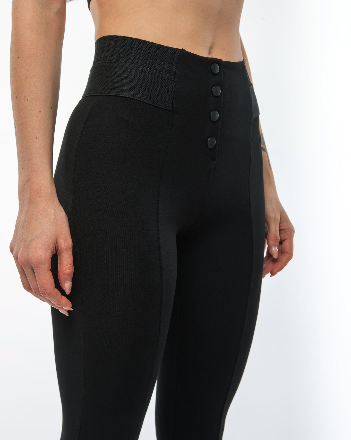 Puantenemo Yüksek Bel Çelik Örgü Tayt