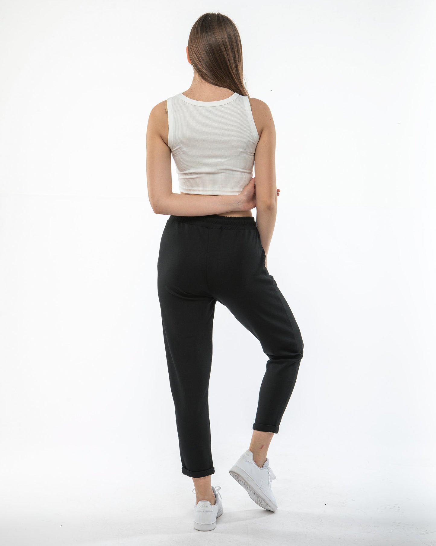 Duble Paça Cepli İnci Çelik Örgü Pantolon