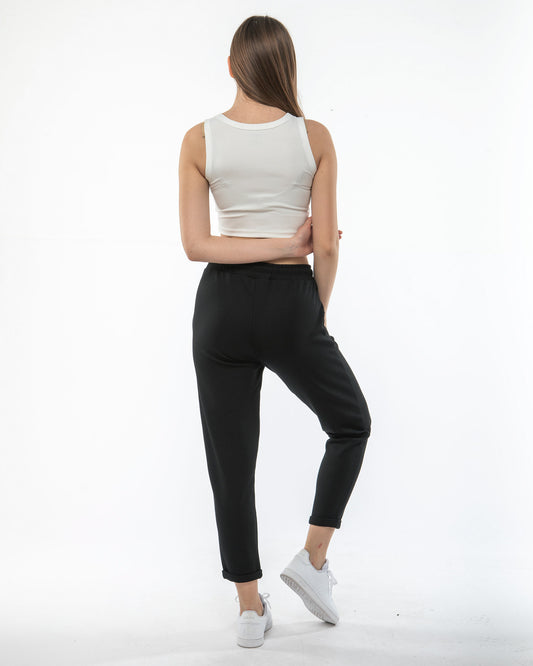 Duble Paça Cepli İnci Çelik Örgü Pantolon