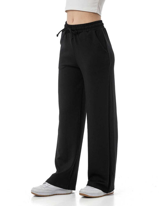 Geniş Paça İnci Çelik Örgü Pantolon