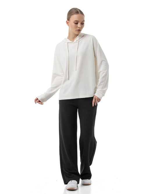 Reglan Kol Kapşonlu Swetshirt
