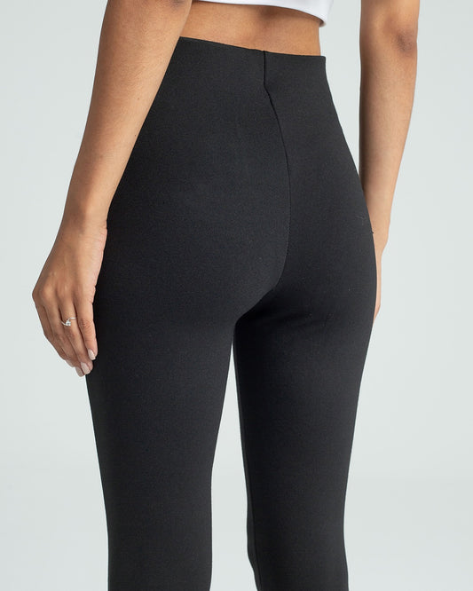 Nevrülü Yüksek Bel Çelik Örgü Tayt