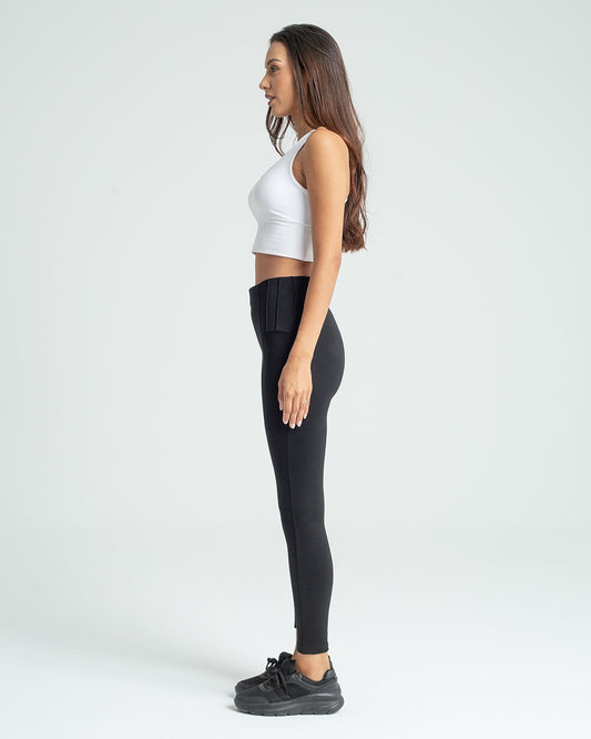 Nevrülü Yüksek Bel Çelik Örgü Tayt