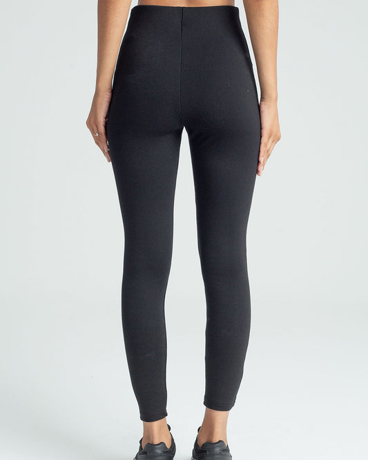 Nevrülü Yüksek Bel Çelik Örgü Tayt