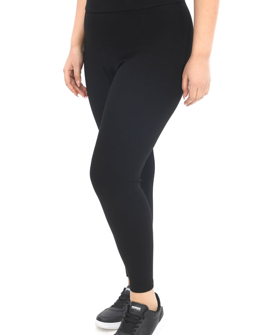 Büyük Beden Geniş Kemer Yüksek Bel Çelik Örgü Tayt