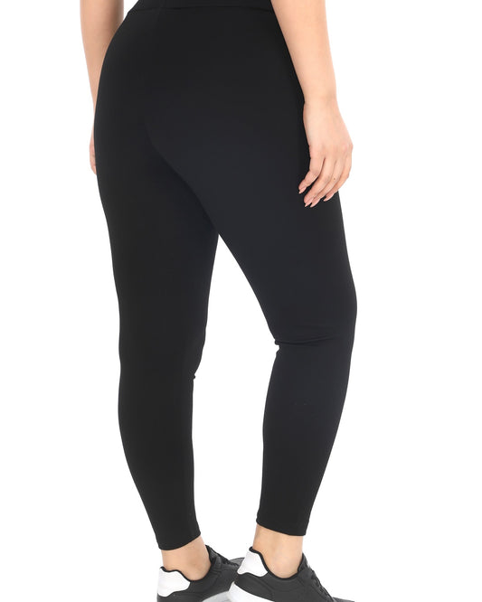 Büyük Beden Geniş Kemer Yüksek Bel Çelik Örgü Tayt