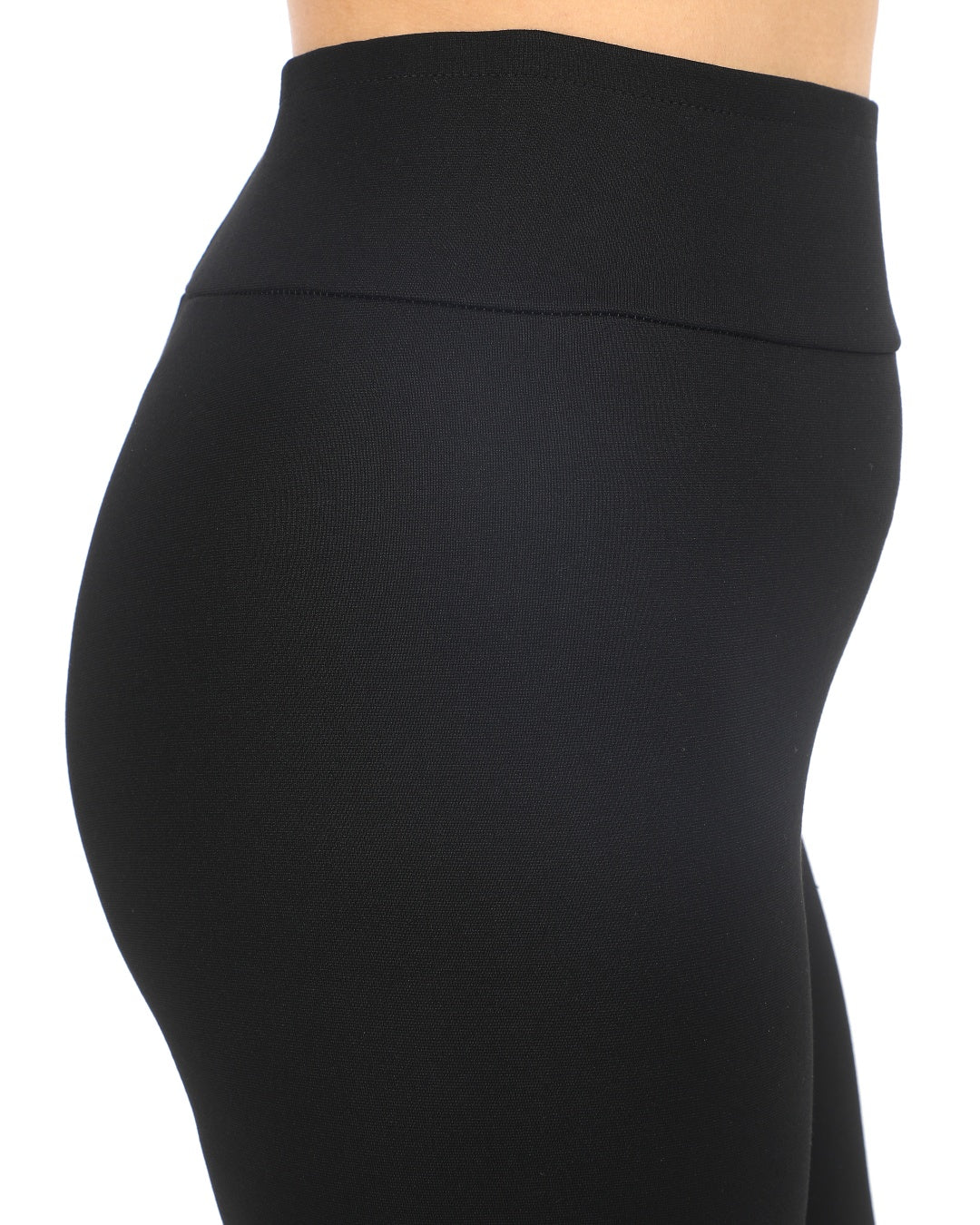 Büyük Beden Geniş Kemer Yüksek Bel Çelik Örgü Tayt