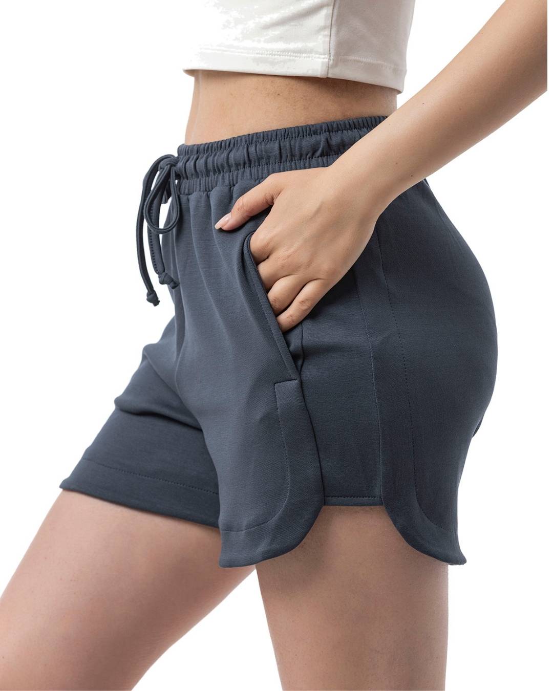 Modal Kumaş Cepli Şort