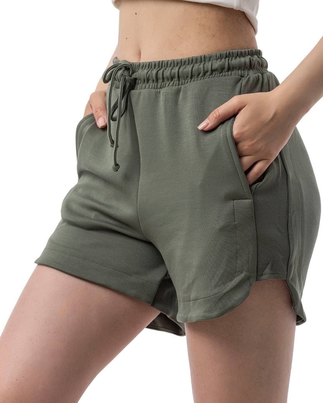 Modal Kumaş Cepli Şort