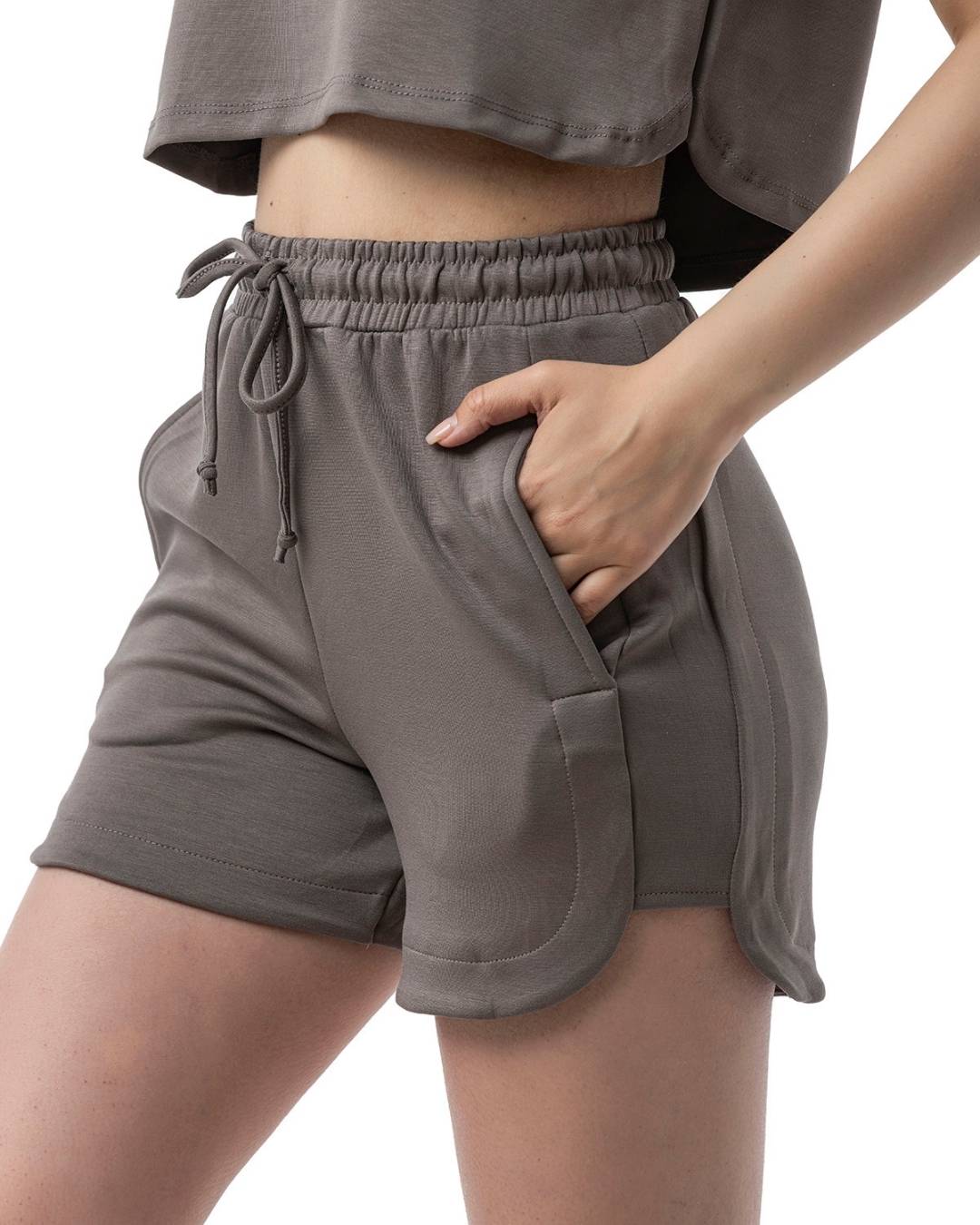 Modal Kumaş Cepli Şort