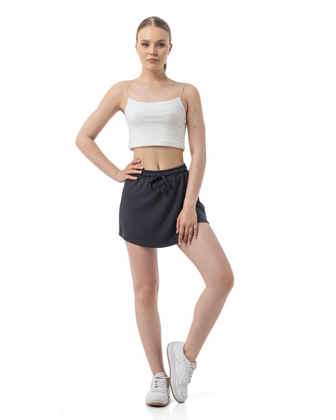 Modal Kumaş Şort Etek