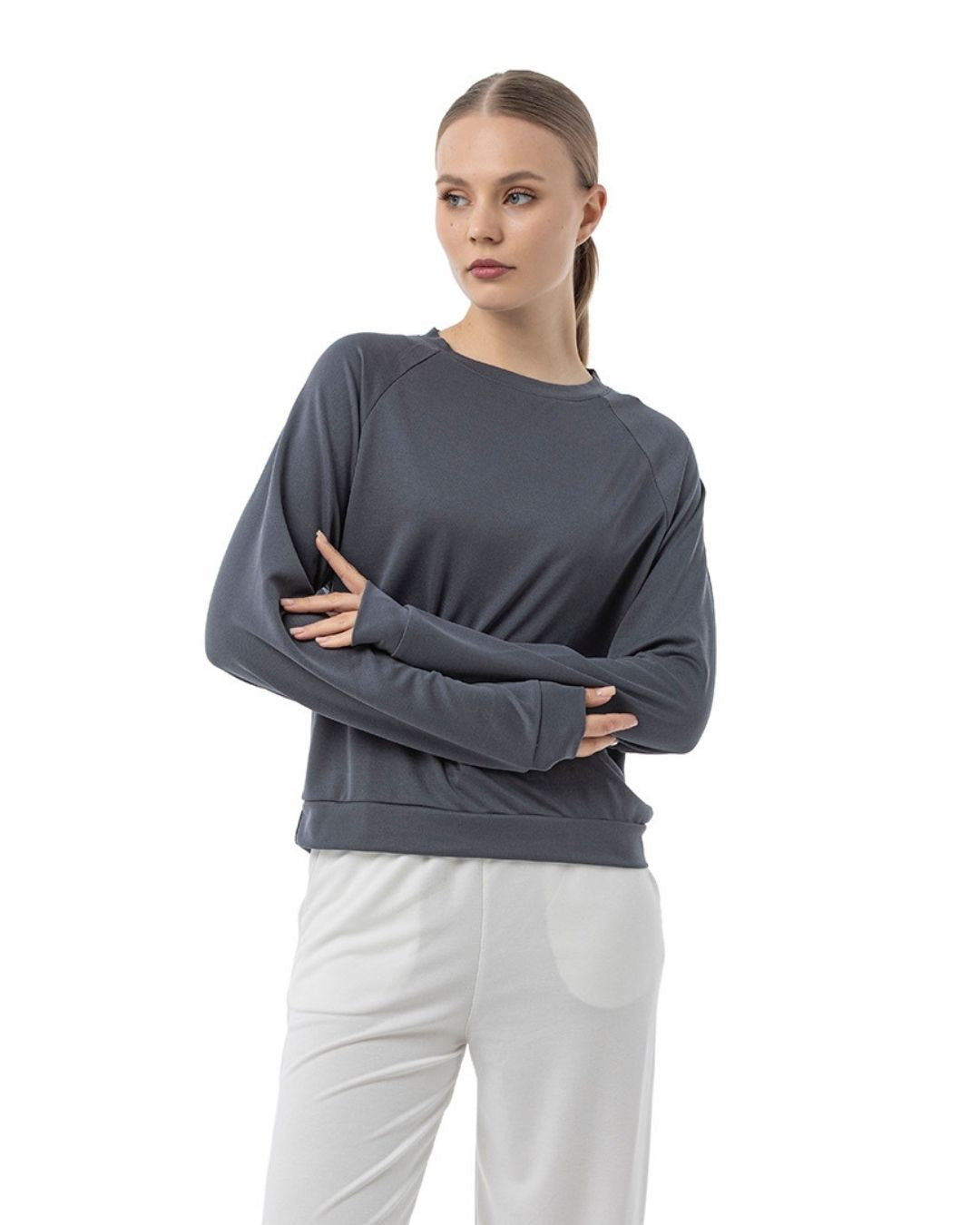 Pike Modal Reglan Kol Swetshirt