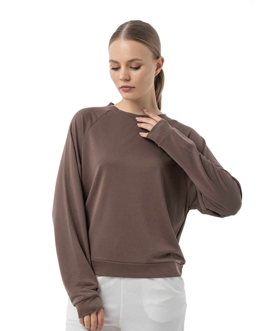 Pike Modal Reglan Kol Swetshirt